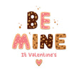 Be Mine It Valentine's Letter Biscuits Card Season_Valentine's Day Seo_Be My Valentine