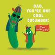 Cool Cucumber Father's Day Card - 1