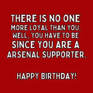 Funny Arsenal Birthday Card - 1