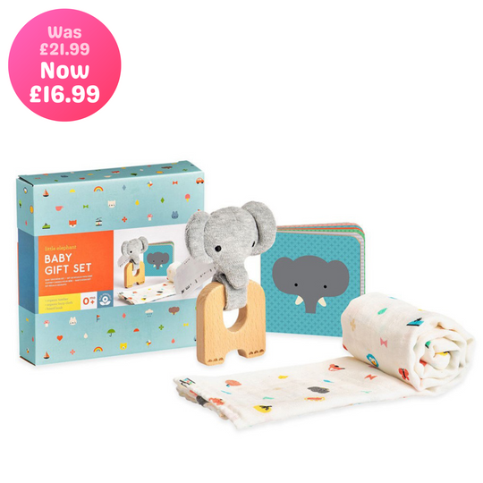 Petit Collage Little Elephant Baby Gift Set