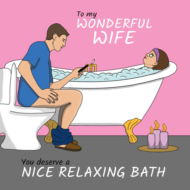 Nice Relaxing Bath Card
