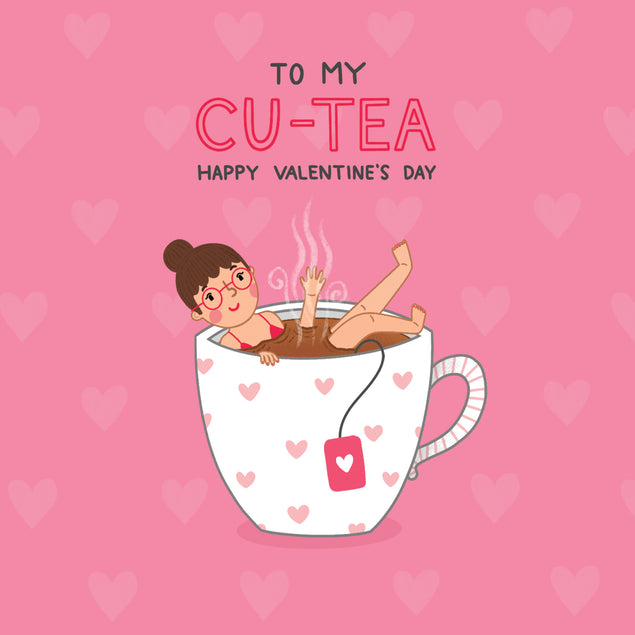 To My Cu-Tea Valentine's Day Card Seo_Pun