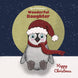 Christmas Cute Penguin Daughter Card