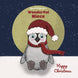 Christmas Cute Penguin Niece Card