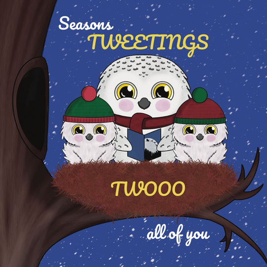 Christmas Owls To All Of You Card