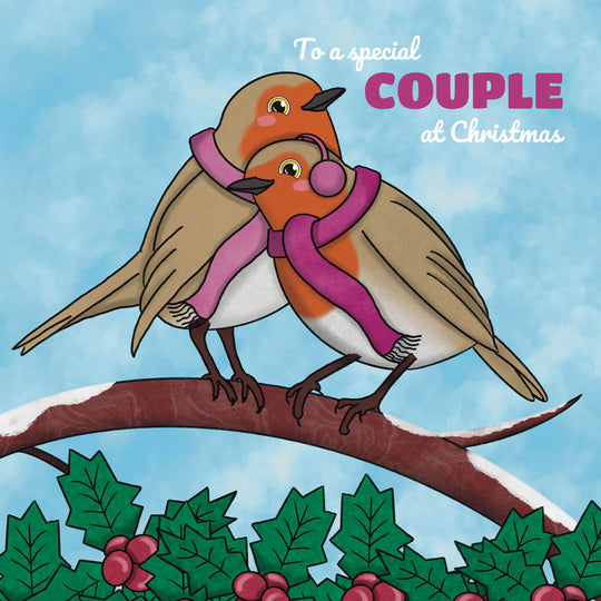 Christmas Robins Special Couple Female Card