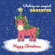 Christmas Unicorn Magical Daughter Card