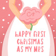 Romantic First Christmas as My Wife Xmas Card - 1