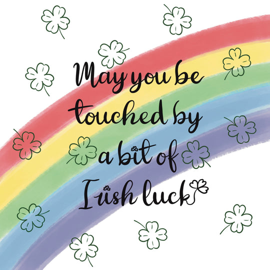 Bit Of Irish Luck Rainbow St. Patrick's Day Card
