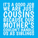 Cousins Not Siblings Blue Card