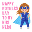 Happy Mother's Day To My NHS Hero Bomb 3D Cube Card