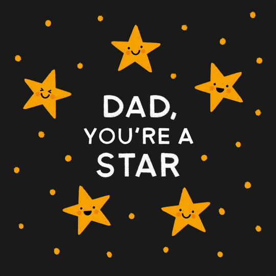 Dad You're a Star! Card