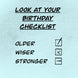 Look At Your Birthday Checklist