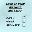 Look At Your Birthday Checklist 