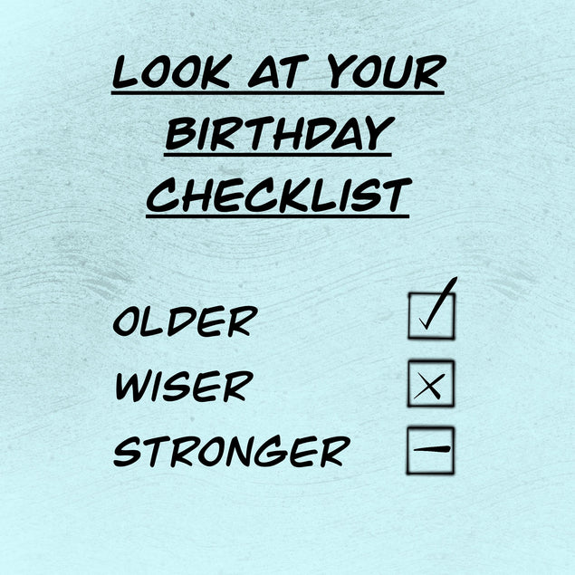 Look At Your Birthday Checklist 