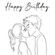 Happy Birthday Special One Couple Kissing