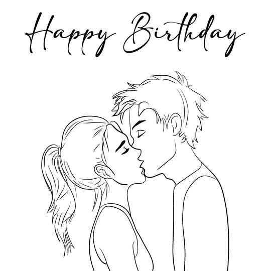 Happy Birthday Special One Couple Kissing