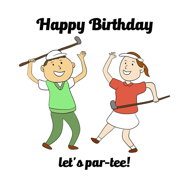 Happy Birthday Let's Par-Tee! Golf Kids