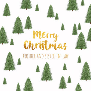 Merry Christmas Brother And Sister-in-law Green Spruces