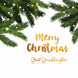 Merry Christmas Great Granddaughter Golden Letters