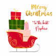 Merry Christmas Nephew Sleigh With Gifts
