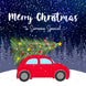 Merry Christmas Someone Special A Red Car With Christmas Tree