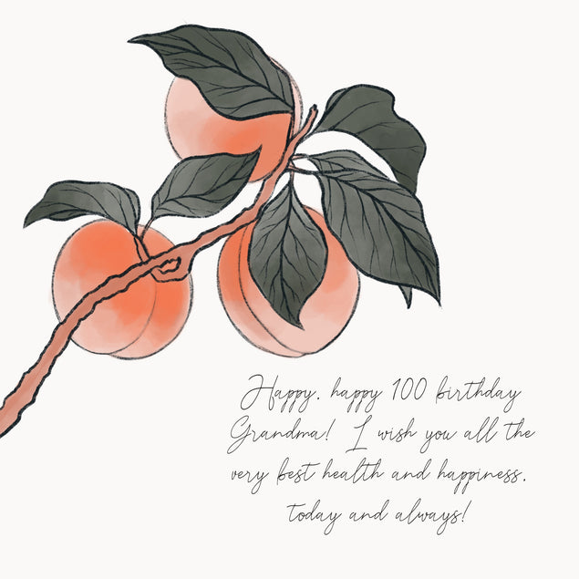 Happy 100th Birthday Grandma Peach Branch