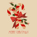 Merry Christmas Candy Canes And Mistletoe