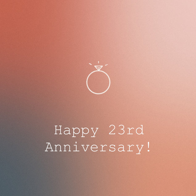 Happy 23rd Anniversary Diamond Ring