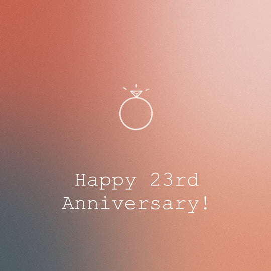 Happy 23rd Anniversary Diamond Ring