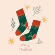Merry Christmas Mum And Dad Socks And Stars