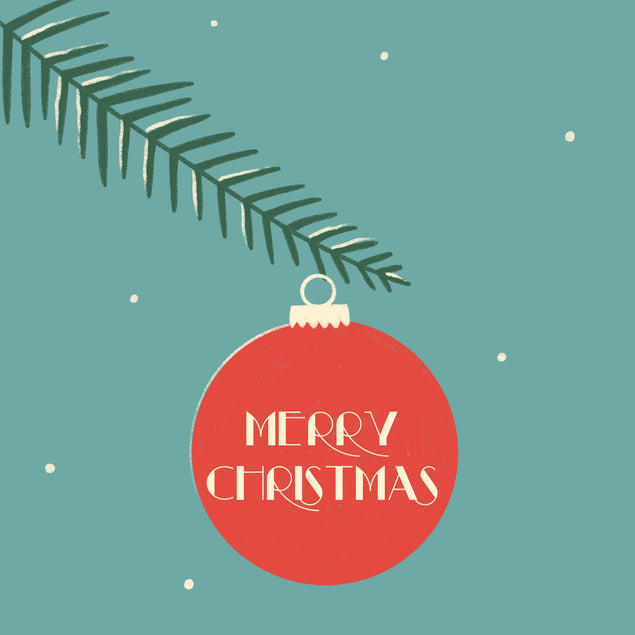 Merry Christmas Red Bauble