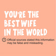 You're The Best Wife In The World Card