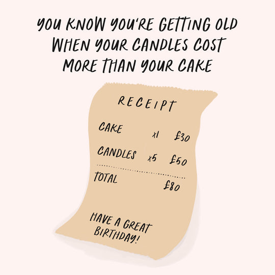 Birthday Receipt Card