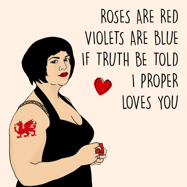 Nessa Proper Loves You Card