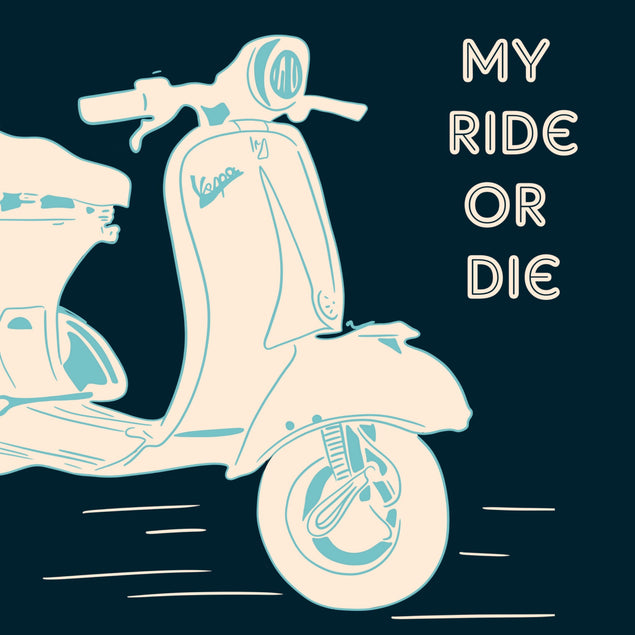 Ride or Die Motorcycle Card - 1