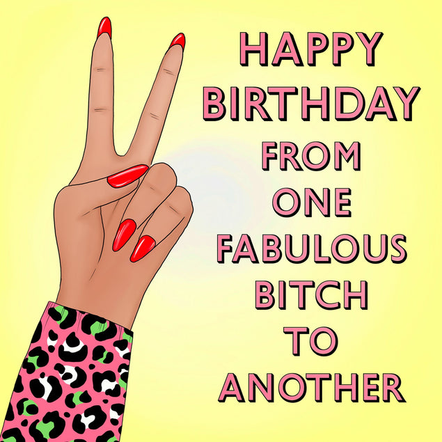 Fab Bitch Card
