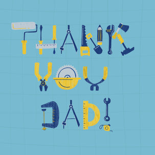 Thank You Dad Tools Card
