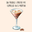 Expresso Martini Card