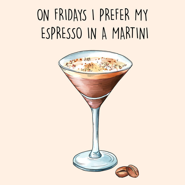 Expresso Martini Card