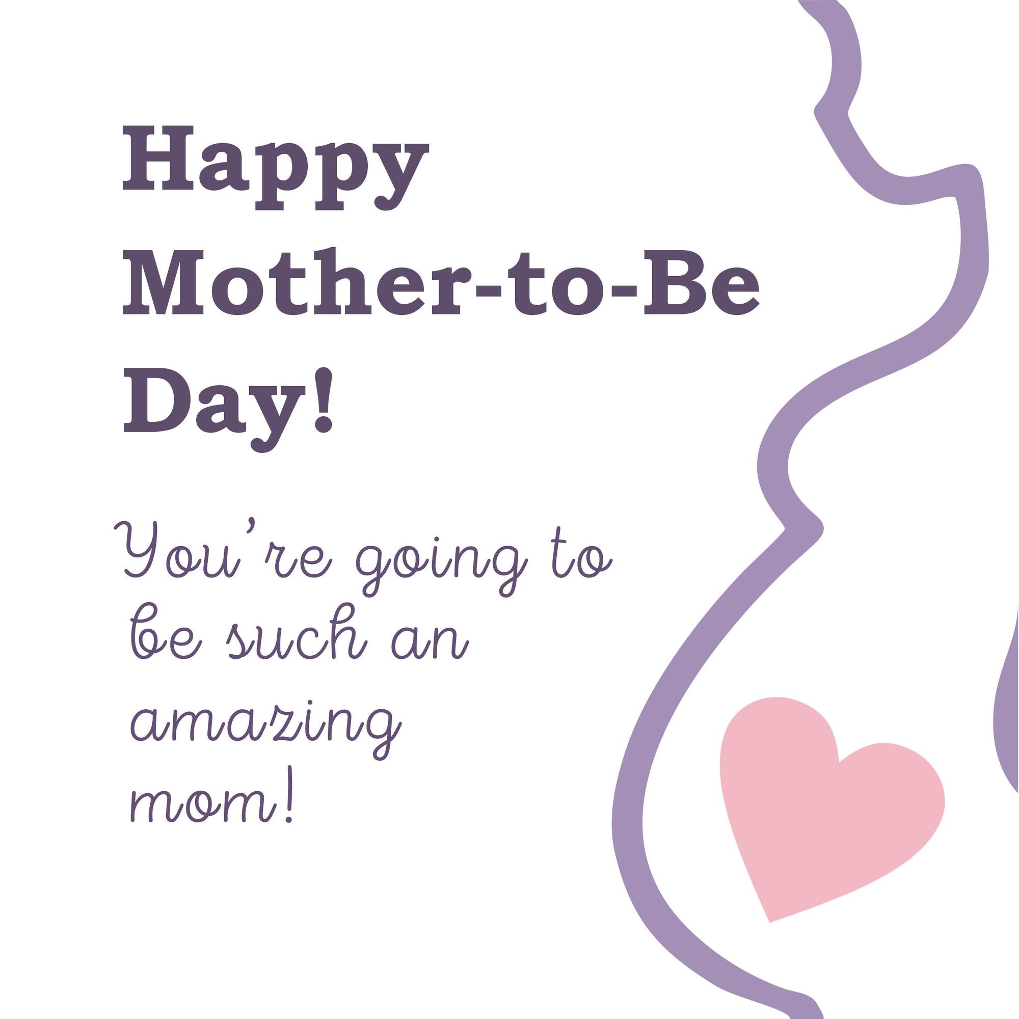 Happy Mother-To-Be Day Amazing Mom Card – Boomf