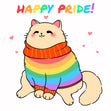 Happy Pride Kitty Card