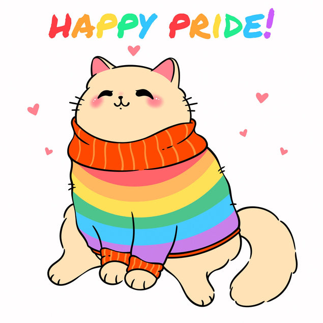 Happy Pride Kitty Card