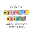 Happy Valentine's Day Enjoy The Peace & Quiet From The Bump Card Season_Valentine's Day Recipient_For Dad Seo_From Bump