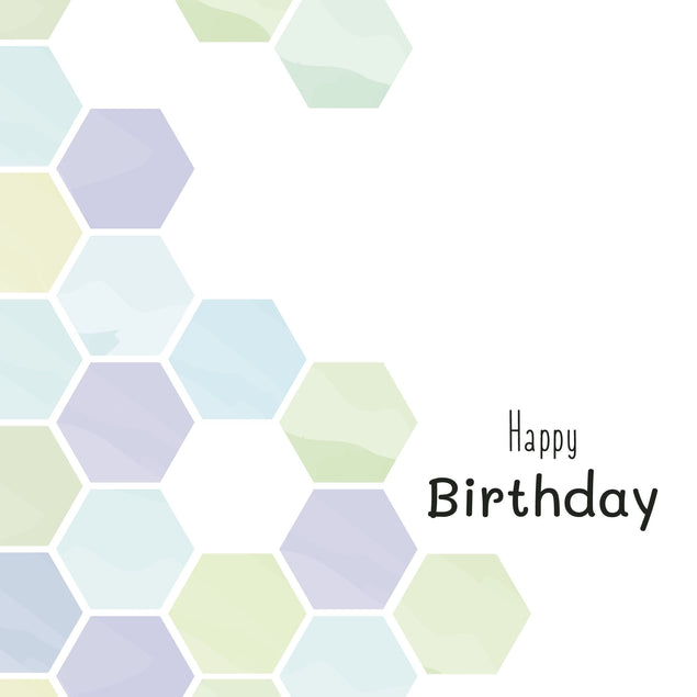 Honeycomb Birthday Card