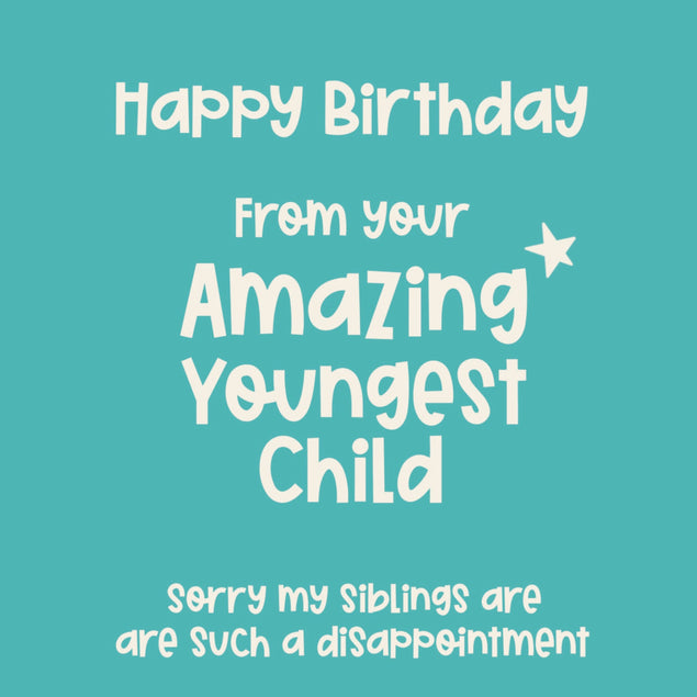 From The Amazing Youngest Child Birthday - 1