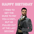 Happy Birthday Duke Card
