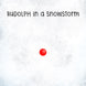 Rudolph In A Snowstorm Christmas Card