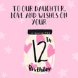12th Birthday Daughter Card - 1