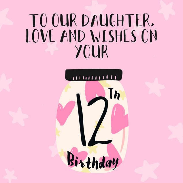12th Birthday Daughter Card - 1